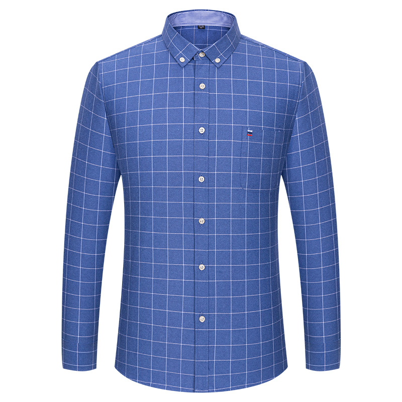 100% Pure Cotton Oxford Men St - Oxford Cotton Casual Shirt Business 评论和价格