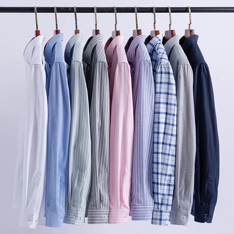 100% Pure Cotton Oxford Men St - Oxford Cotton Casual Shirt Business 评论和价格