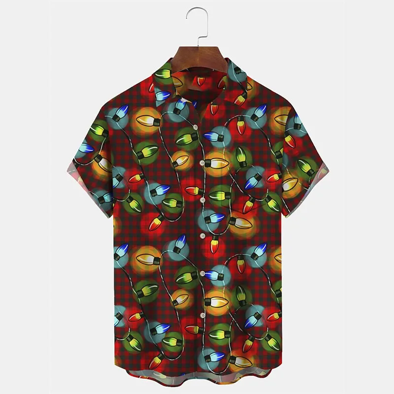 Men Christmas Hawaiian Shirt S - Vintage Hawaiian Floral Shirt 评论和价格