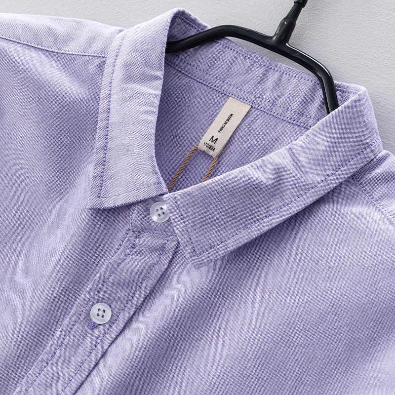 New style long-sleeved brand c - Oxford Cotton Casual Shirt Business 评论和价格