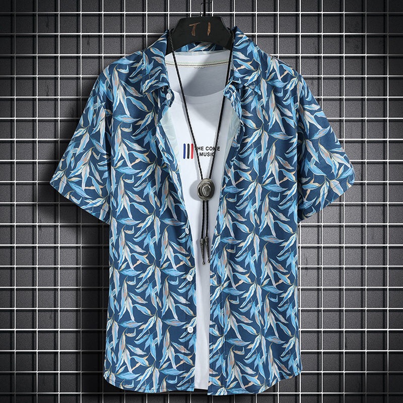 Hawaiian beach shirts Men's sh - Vintage Hawaiian Floral Shirt 评论和价格