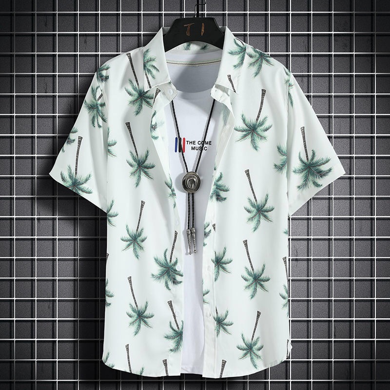 Hawaiian beach shirts Men's sh - Vintage Hawaiian Floral Shirt 评论和价格
