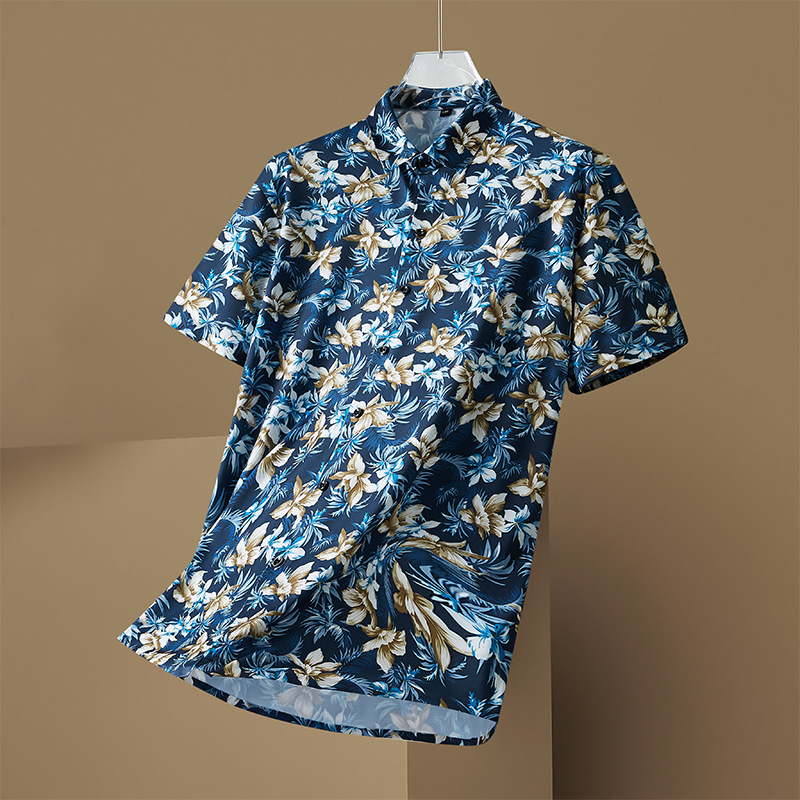 12XL 7XL 6XL Plus Size Men's S - Vintage Hawaiian Floral Shirt 评论和价格
