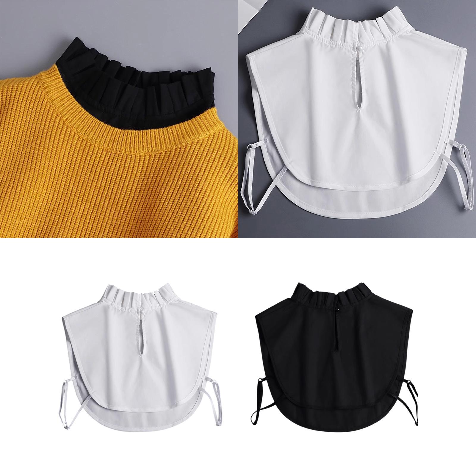 Versatile Decorative Fake Coll - Shirts 评论和价格