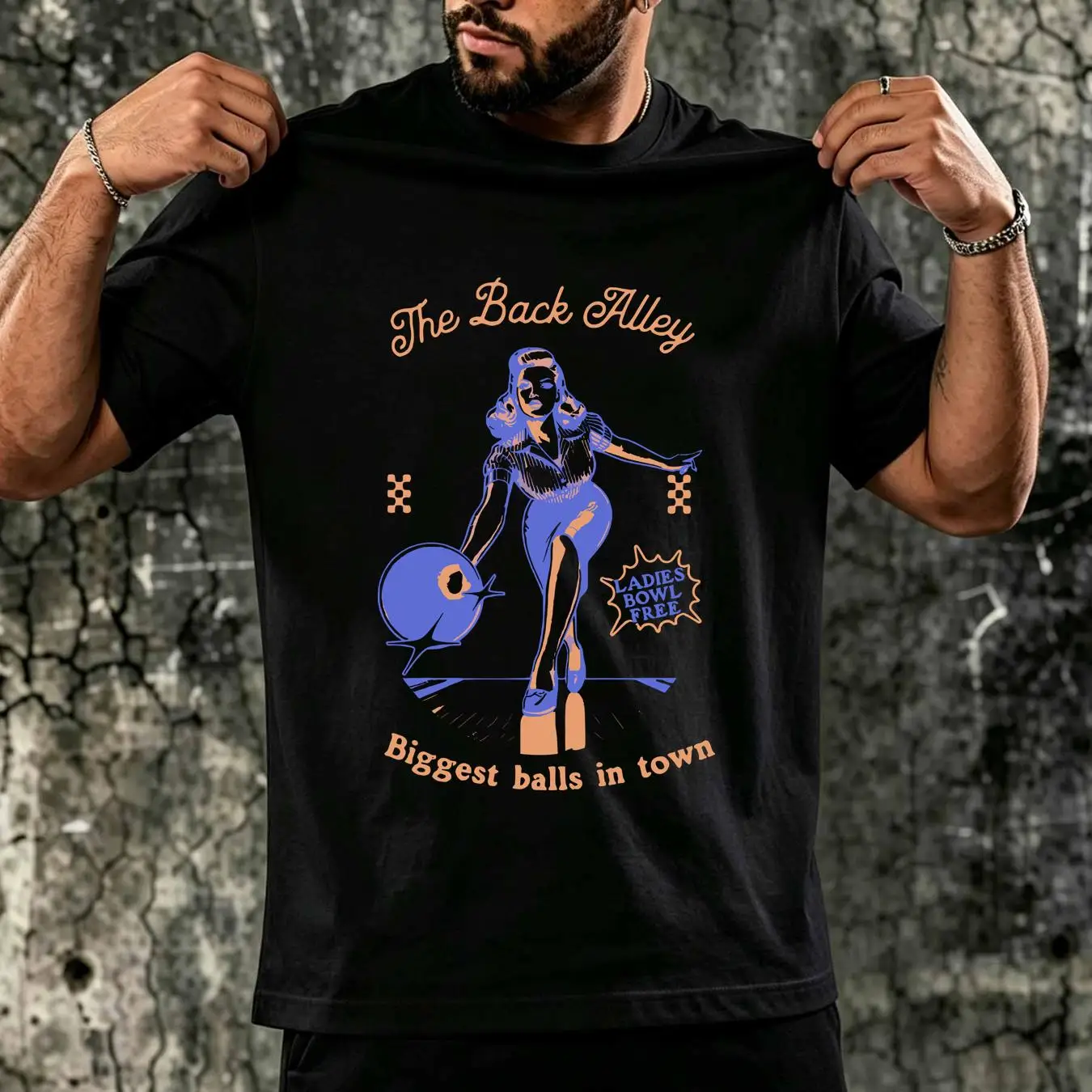 washed T Shirt Funny Retro Hum - Short Sleeve Bowling Shirt Retro 评论和价格