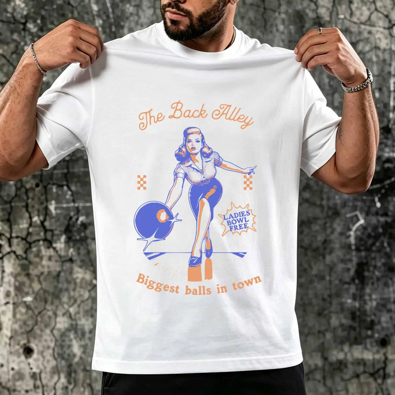 washed T Shirt Funny Retro Hum - Short Sleeve Bowling Shirt Retro 评论和价格